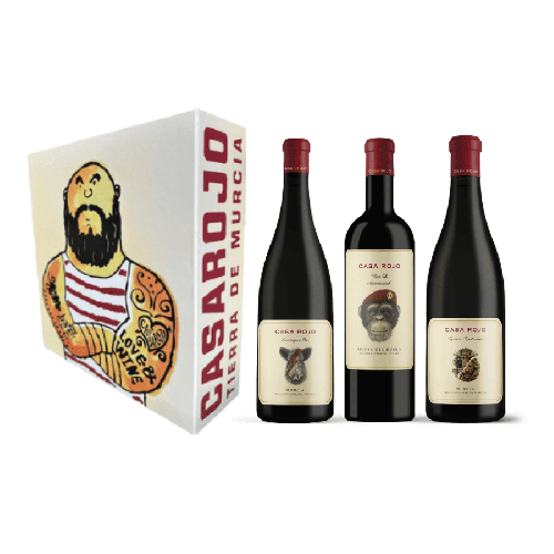 Vino Estuche CASA ROJO Enemigo Mío, Clon 98 y Viñas Bastardas