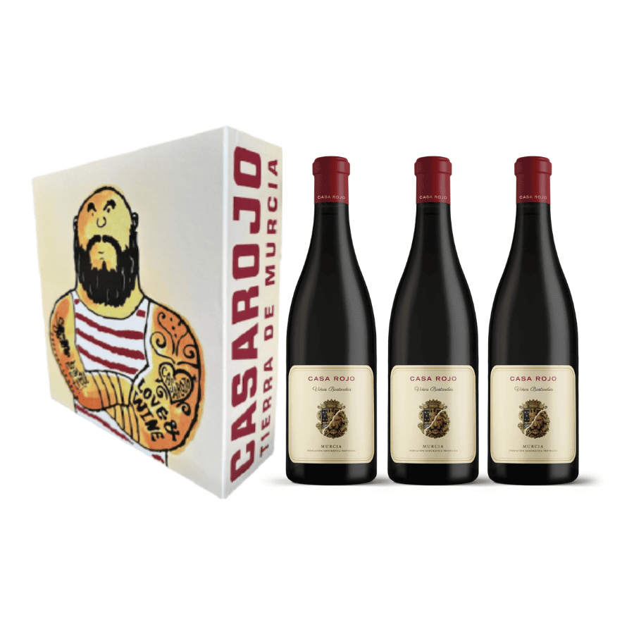 Vino Estuche CASA ROJO Viñas Bastardas - Casa Rojo