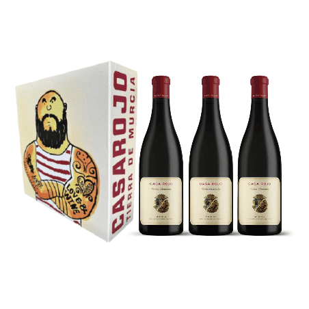 Vino Estuche CASA ROJO Viñas Bastardas - Casa Rojo
