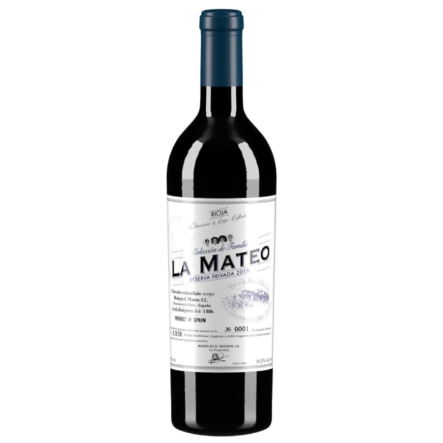 Vino LA MATEO Colección de Familia Reserva Privada 2019. DO Rioja