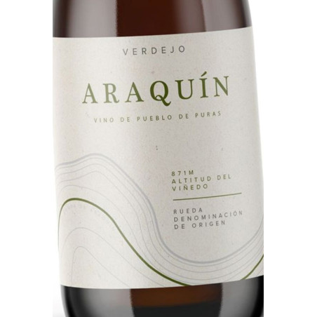 Vino ARAQUÍN Verdejo 2024. Venta Online. D.O. Rueda.
