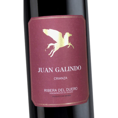 Vino JUAN GALINDO Crianza 2021  D.O. Ribera del Duero.