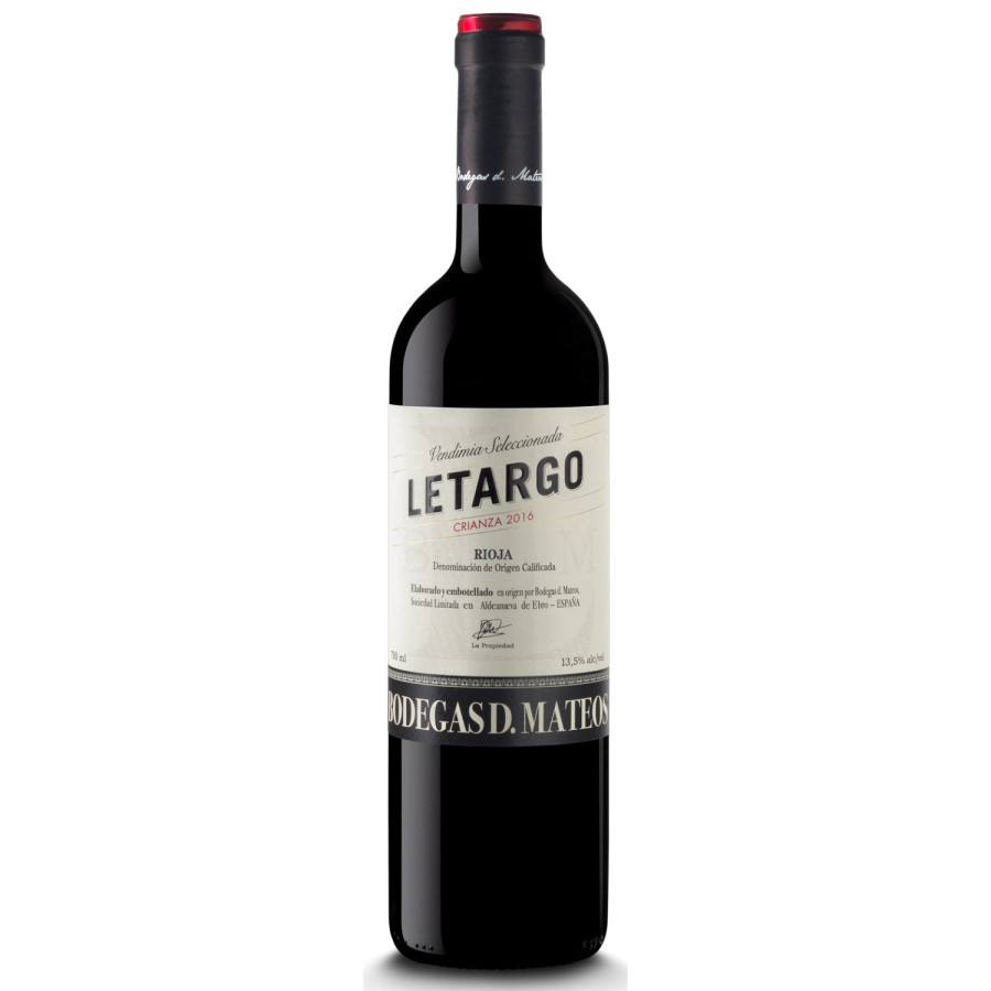 Vino LETARGO Crianza 2021. Venta Online. D. O. Ca. Rioja