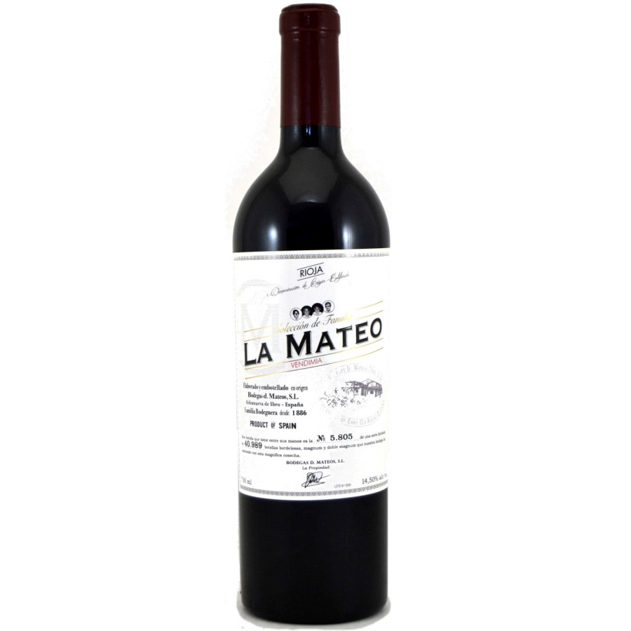 Vino LA MATEO Colección de Familia Vendimia Magnum 2020. Venta Online. D. O. Ca. Rioja