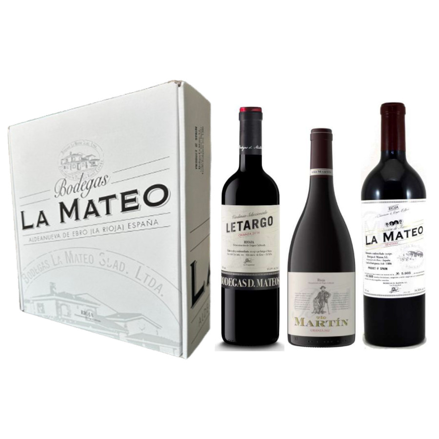 ESTUCHE LA MATEO Crianzas (3 bot.)  - D.O.  Rioja