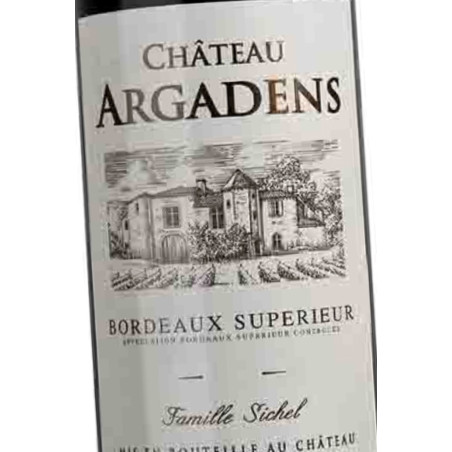 CHÂTEAU ARGADENS Burdeos Superior 2019. Burdeos