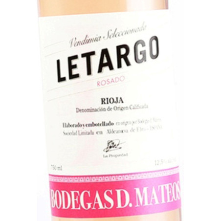 Vino LETARGO Rosado 2025. Venta Online. D. O. Ca. Rioja