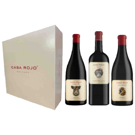 Vino Estuche CASA ROJO Enemigo Mío, Clon 98 y Viñas Bastardas